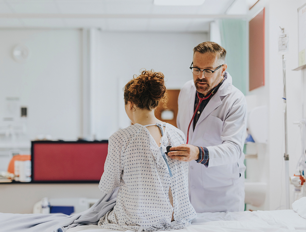 Doctor at the walk-in clinic